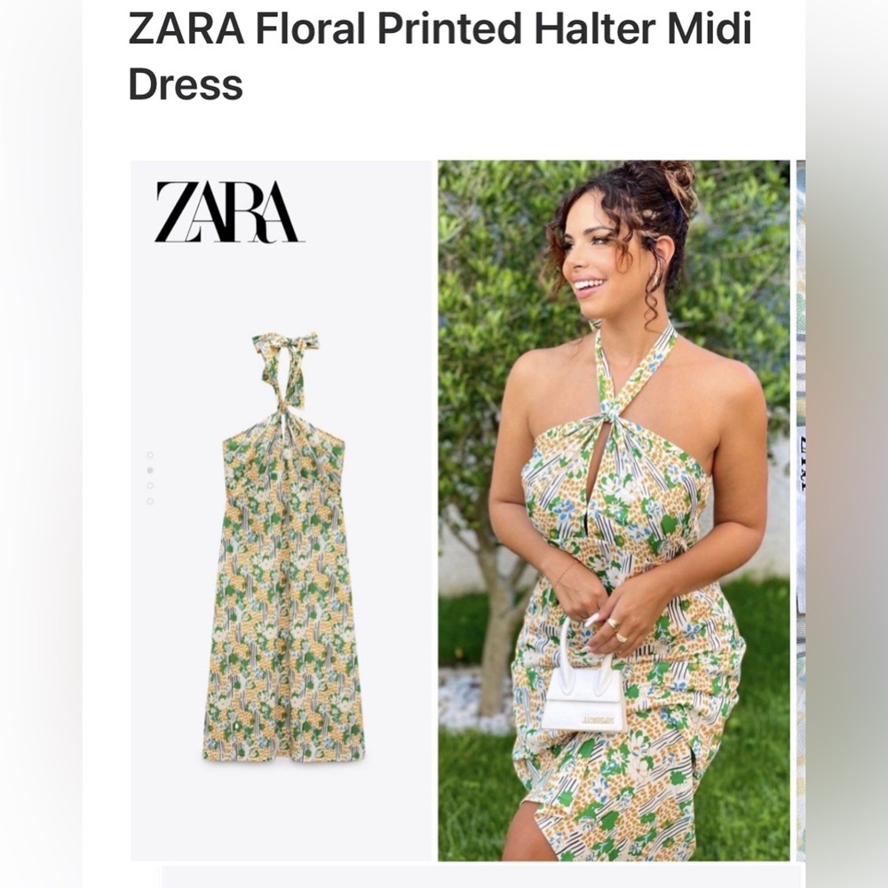 Zara halter midi dress